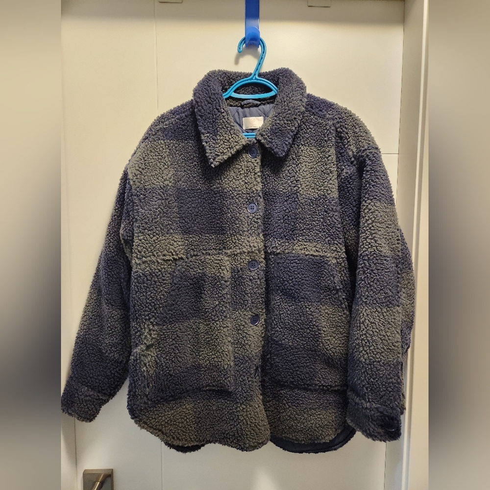 Cozy Plaid Sherpa Jacket